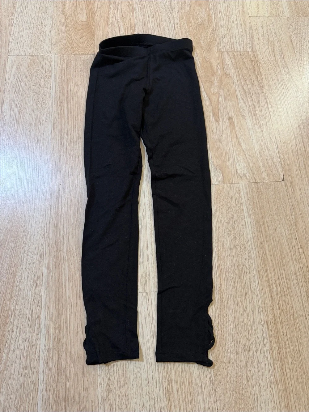 Kids Grey Heart Leggings, Red Plaid Leggings & Black Leggings - 3pcs